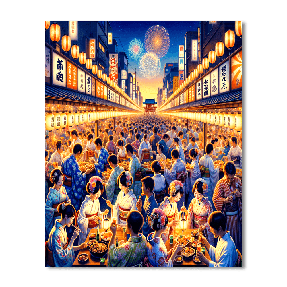 Tokyo Summer Festival Paint By Numbers Kits