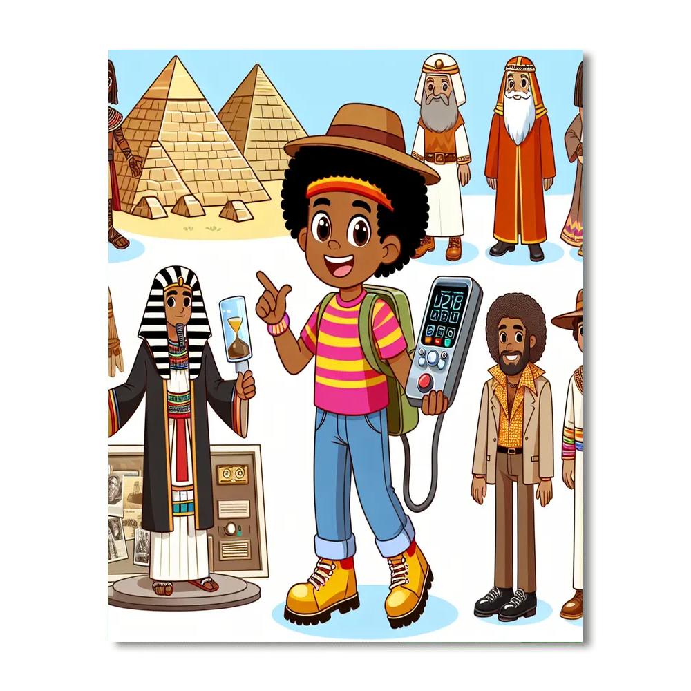 Historic Time Traveler's Adventure Painting By Numbers Kit