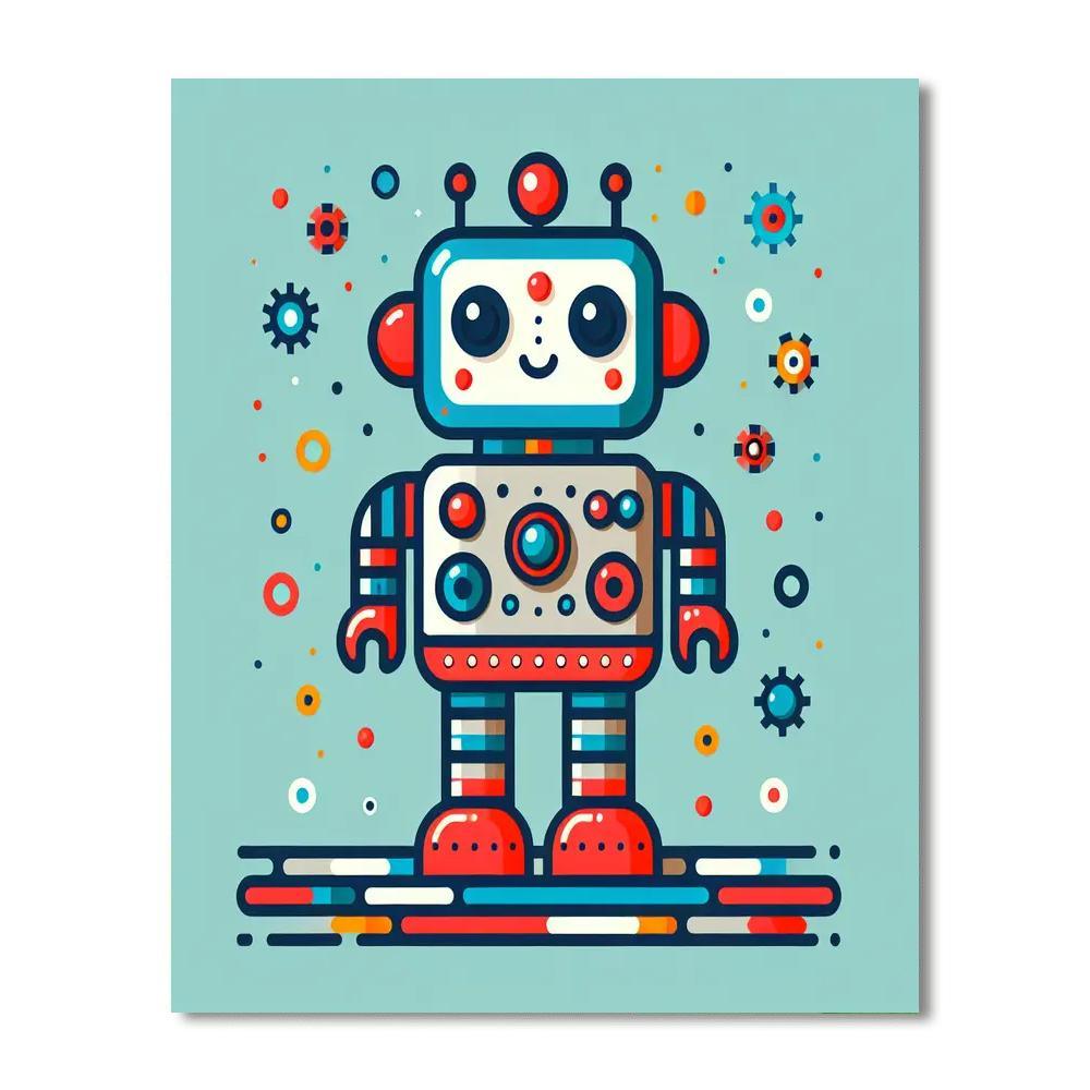 Robots Rule Paint By Numbers Art