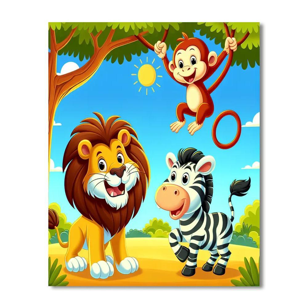 Animal Kingdom Adventures Paint By Number
