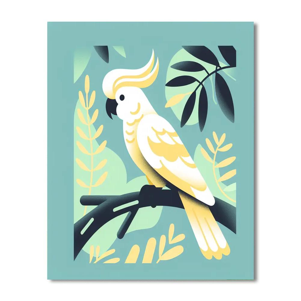 Chatty Cockatoo Paint By Numbers Art
