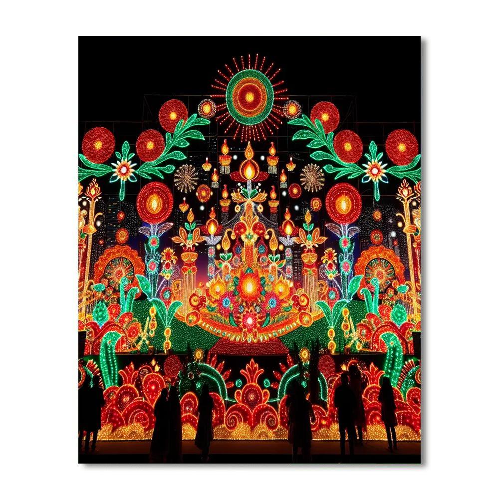 Sparkling Festival Of Lights Paint By Numbers