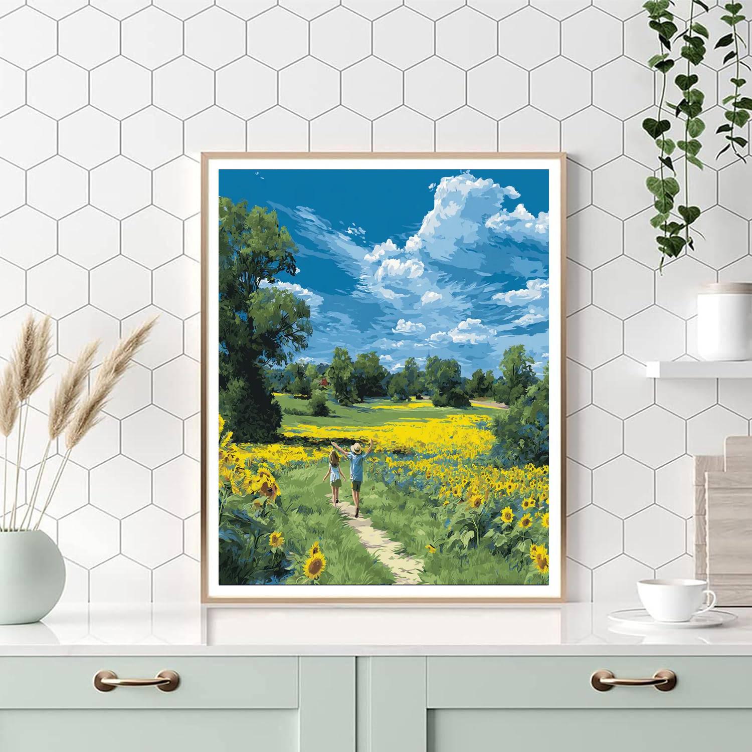 Sunflower Fields Together Paint By Numbers Kits