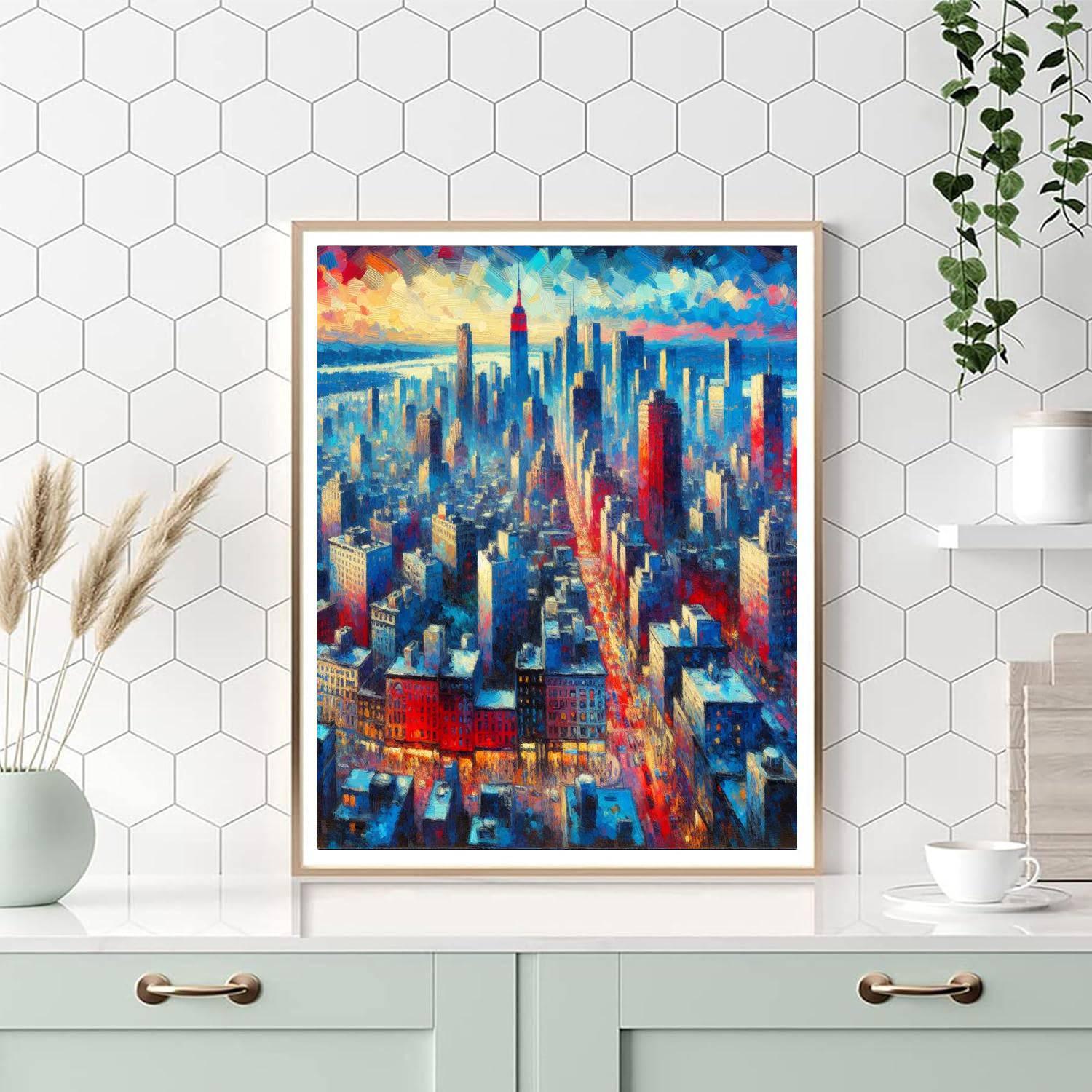 Energetic Urban Panorama Paint By Numbers
