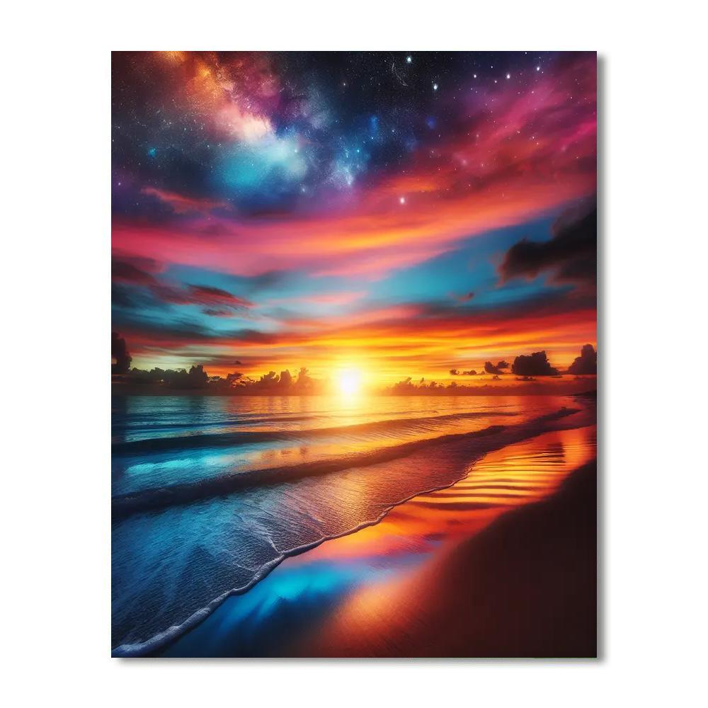 Glorious Sunset Beach Paint By Numbers Kits