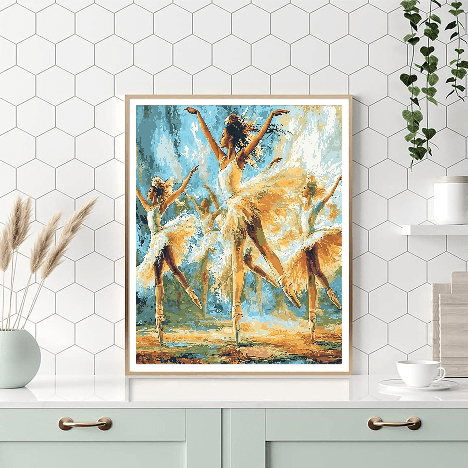 Edgar Degas Inspired Dancing Figures  Paint By Numbers Art