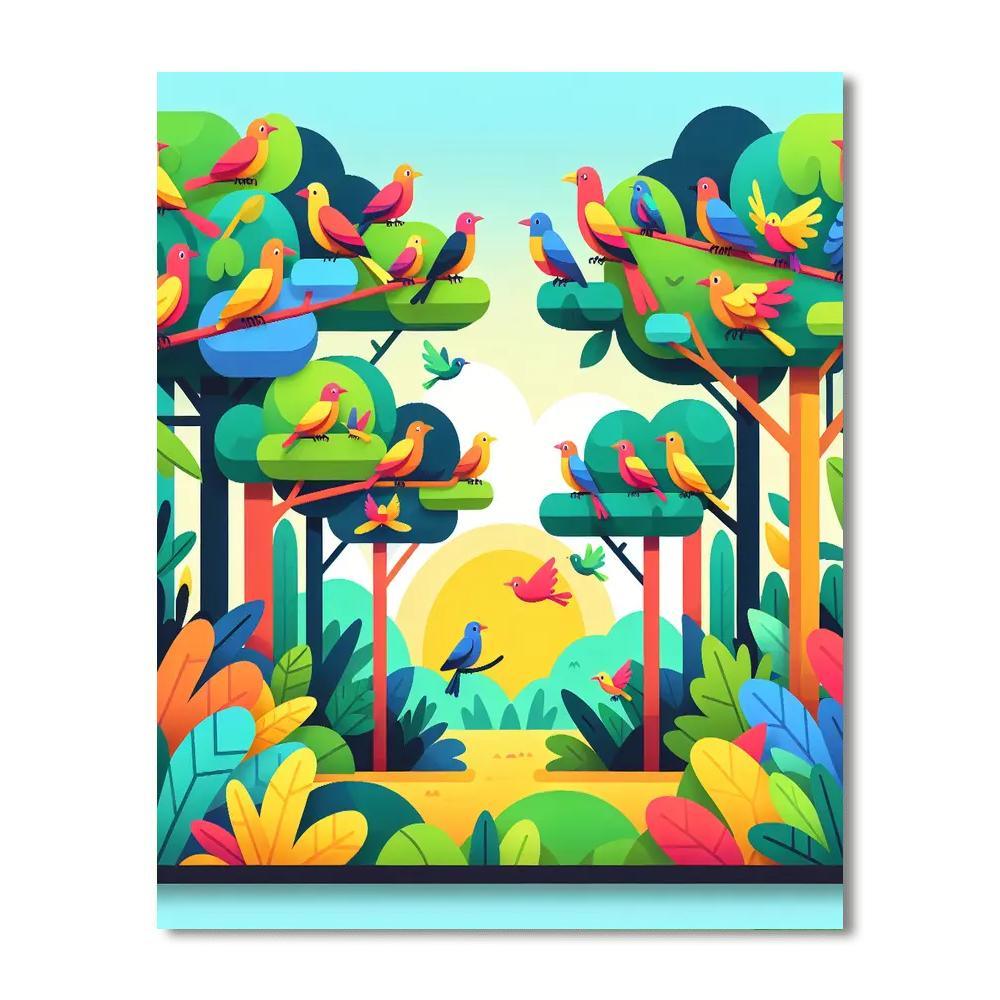 Rainforest Explorer's Quest Paint By Number
