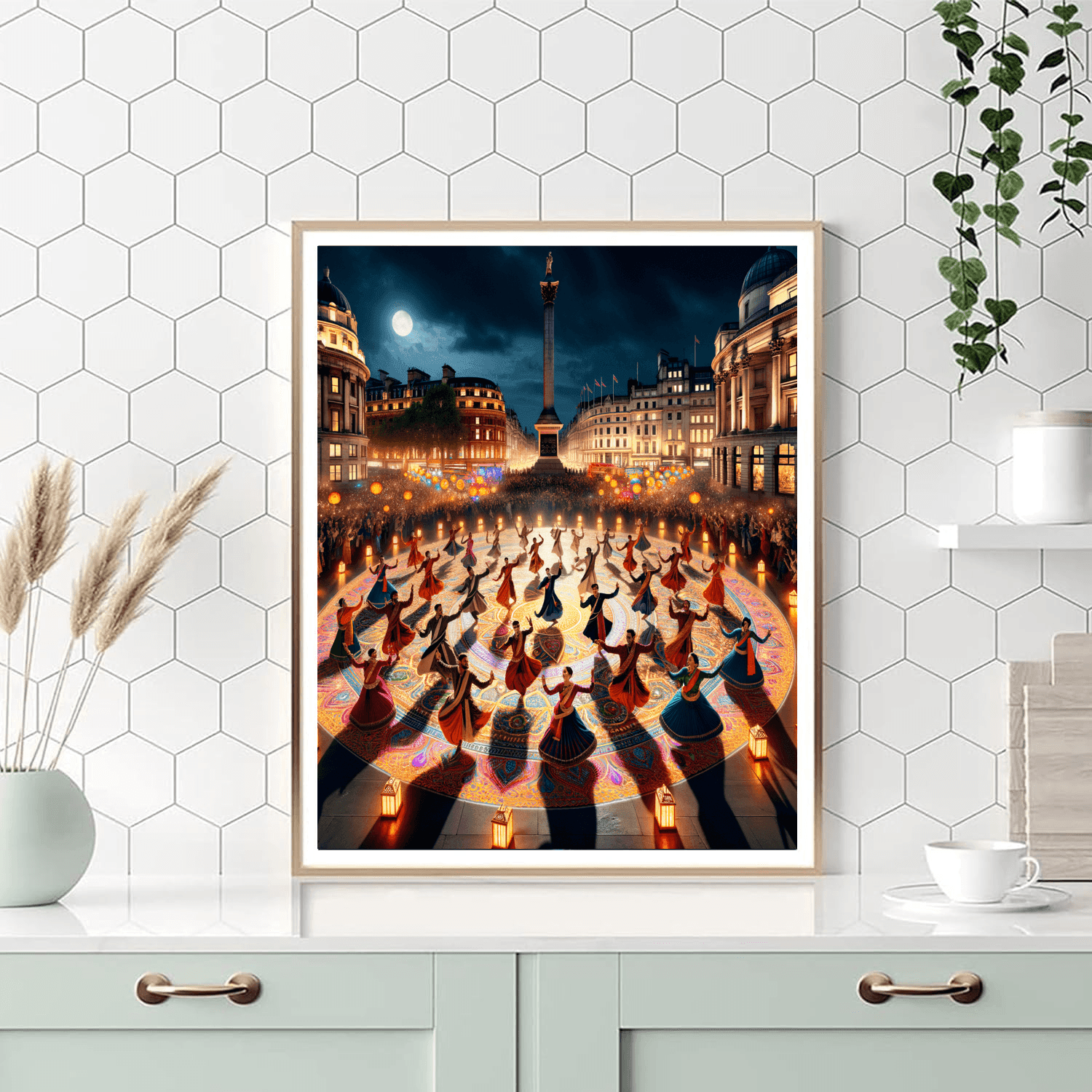 Diwali Light Festival - London, Uk Numbered Painting Kits