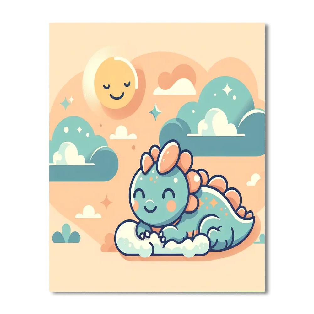 Gentle Dragon Painting By Numbers Kit