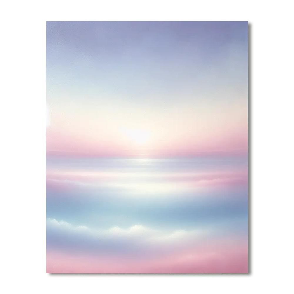 Pastel Horizon Tranquility Painting Number Kit