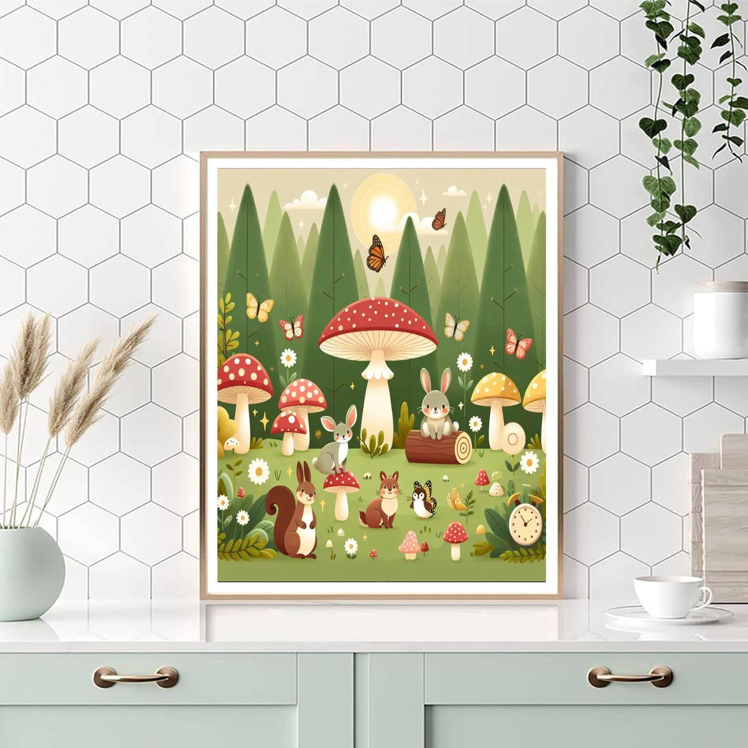 Whimsical Woodland Hideaway Painting By Numbers Kit