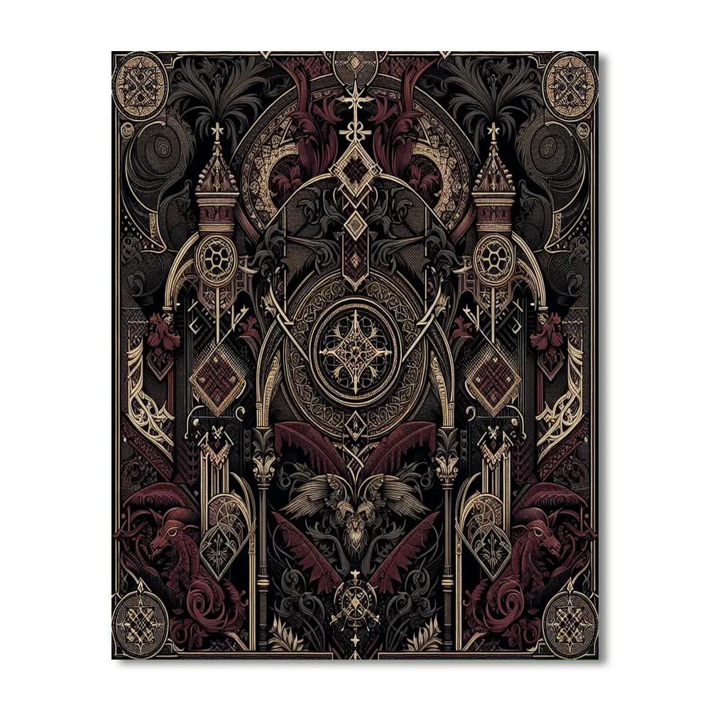 Gothic Mystery Tapestry Painting Number Kit
