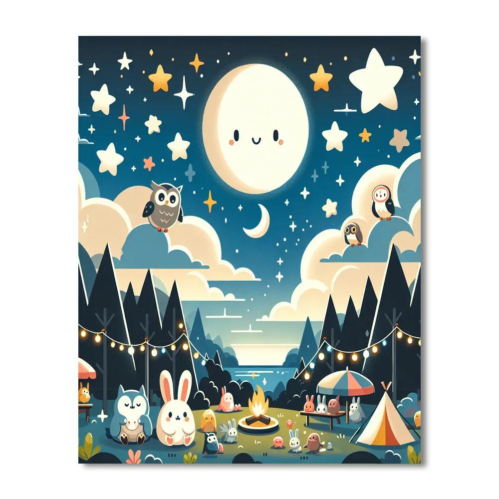 Dreamy Nighttime Stories Painting Number Kit