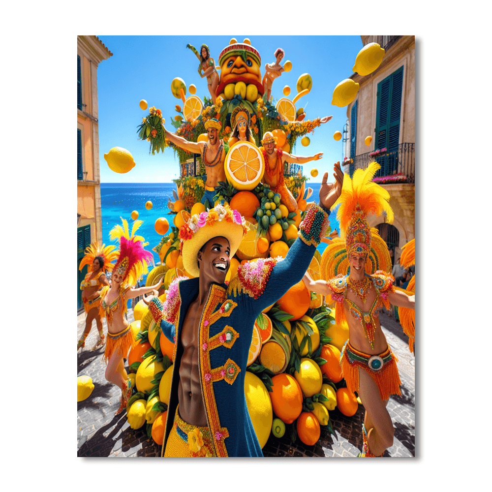 Fête Du Citron - France Painting By Numbers Kit