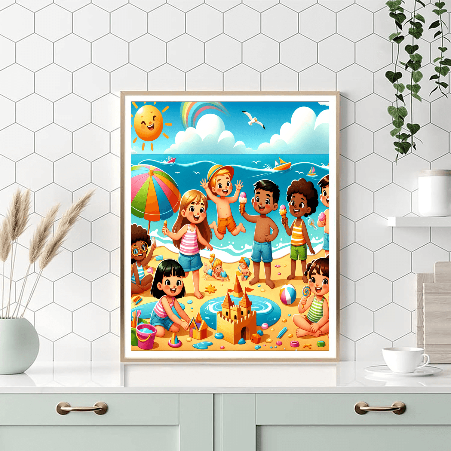 Summer Fun Paint By Numbers Art