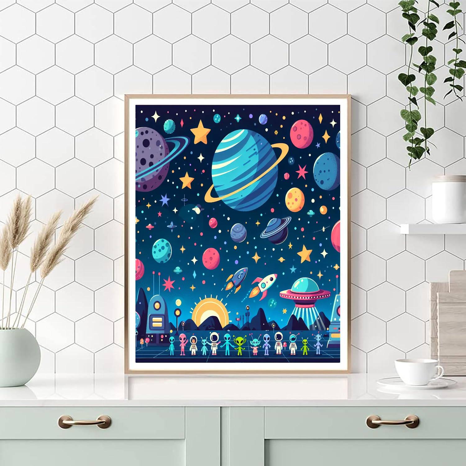 Amazing Outer Space Paint By Numbers Kits