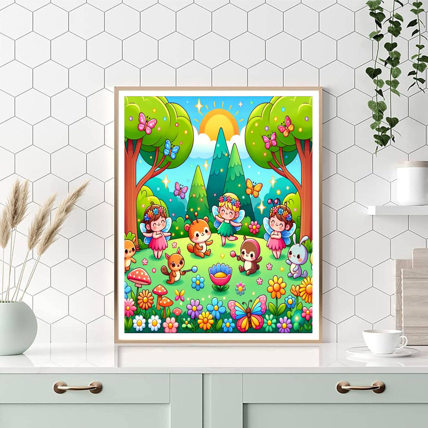 Enchanted Garden Of Friends Paint By Numbers Kits