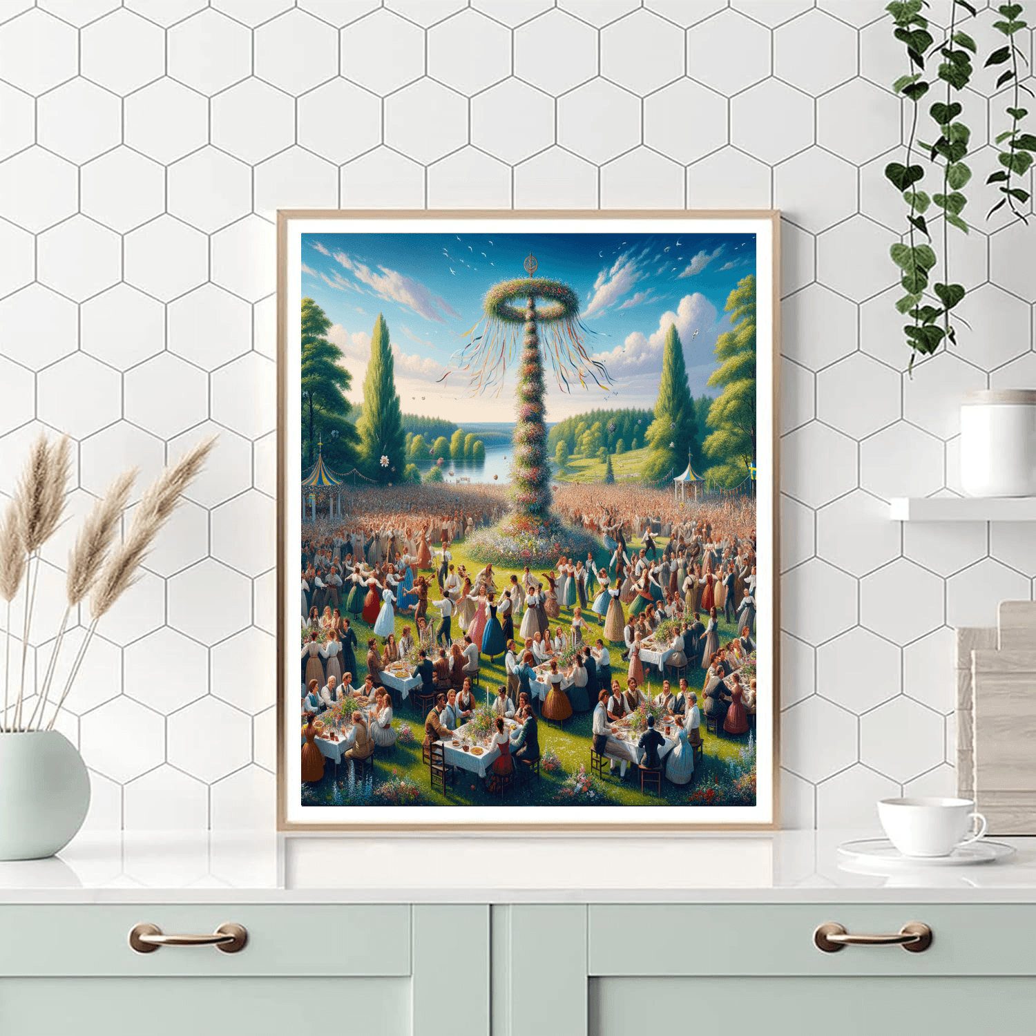 Midsummer - Sweden Paint By Color