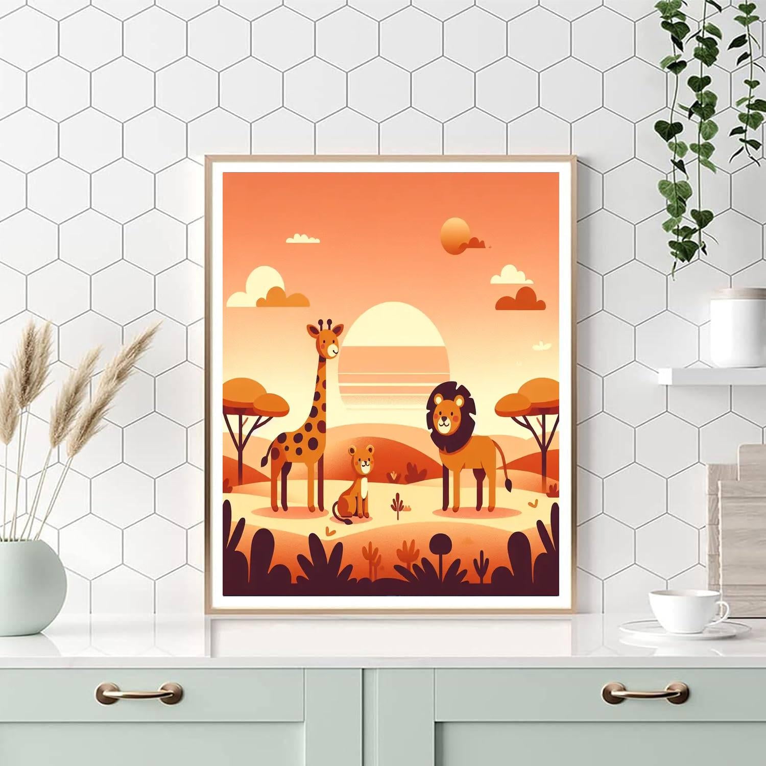 Sunset Safari Exploration Paint By Numbers Kits