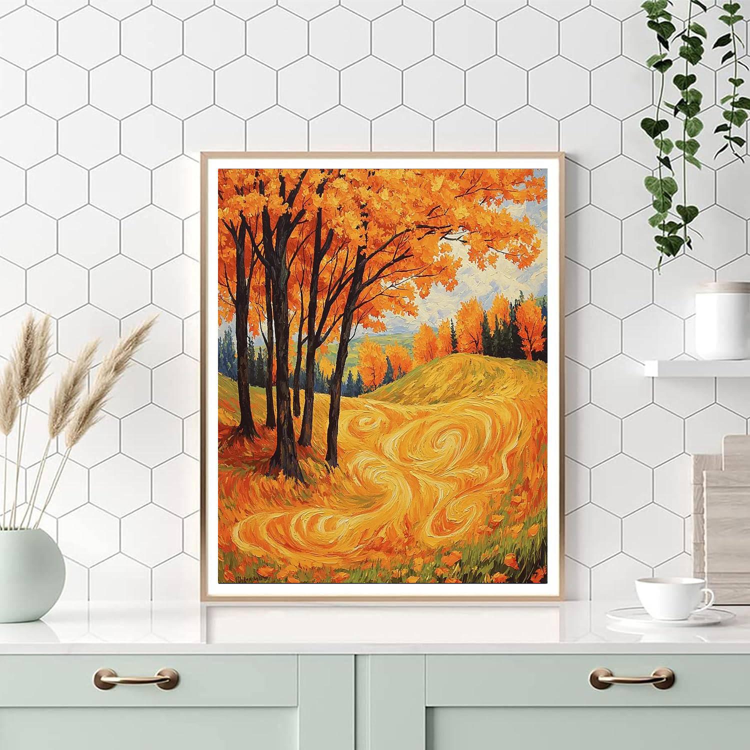 Vincent Van Gogh Inspired Autumnal Glow  Paint By Number