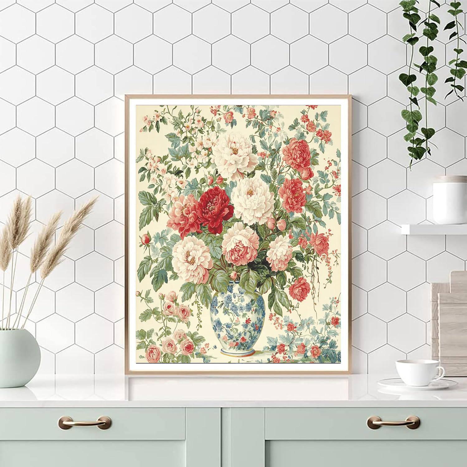 Pierre-Joseph Redouté Inspired Botanical Whimsy  Paint By Numbers Kits