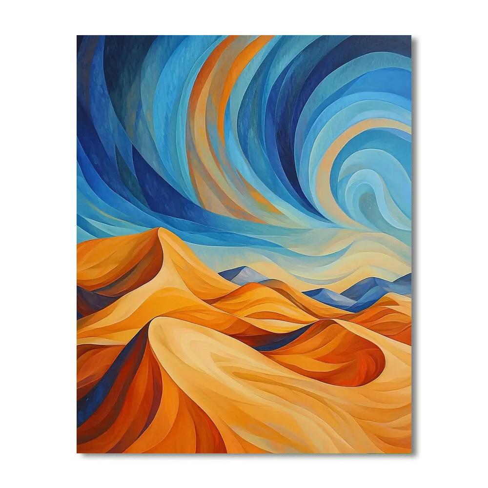 Georgia O'Keeffe Inspired Whirling Desert Winds  Paint By Numbers Kits