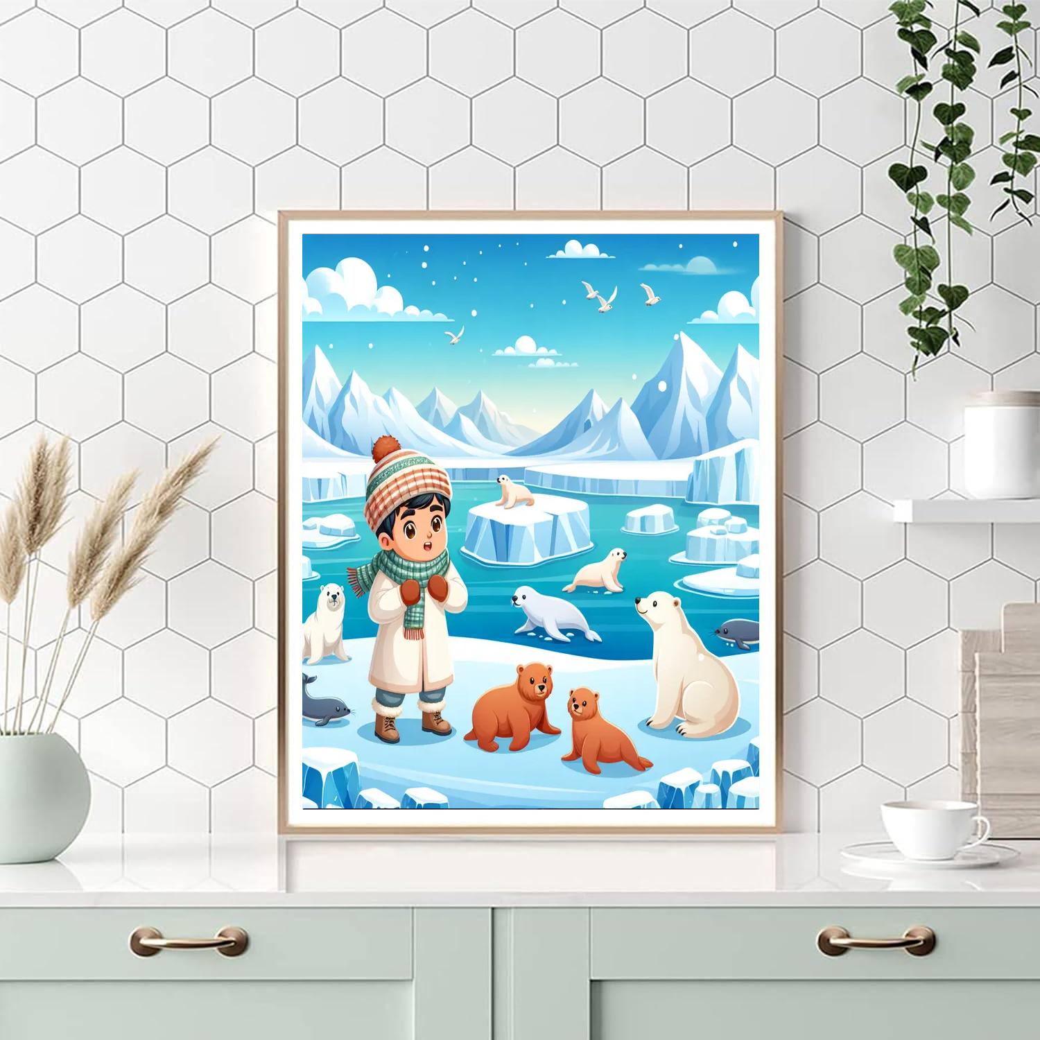 Arctic Exploration Journey Painting Number Kit