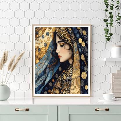 Gustav Klimt Inspired Elegant Enigma  Paint By Numbers