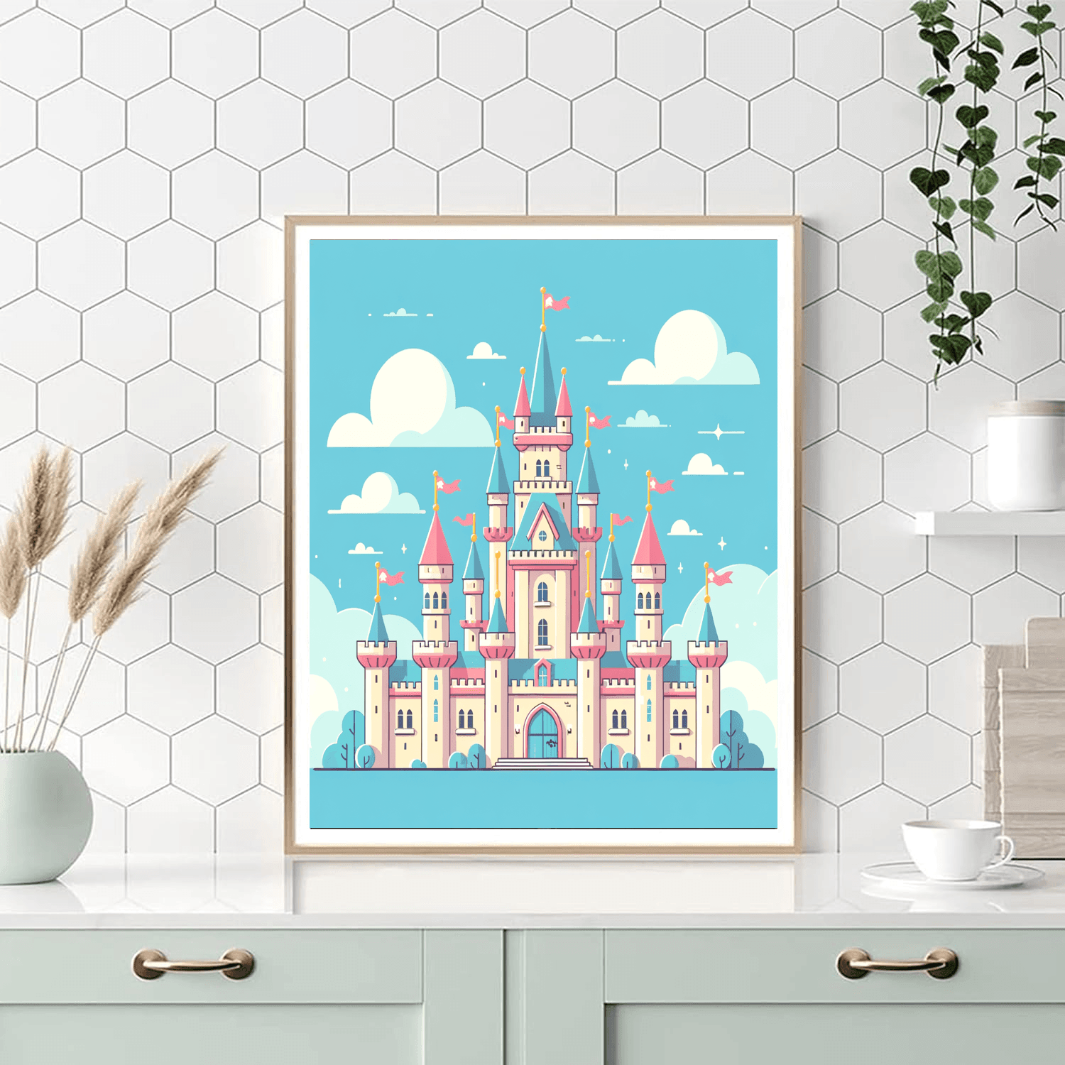 Fairy Tale Princess Castle Paint By Color