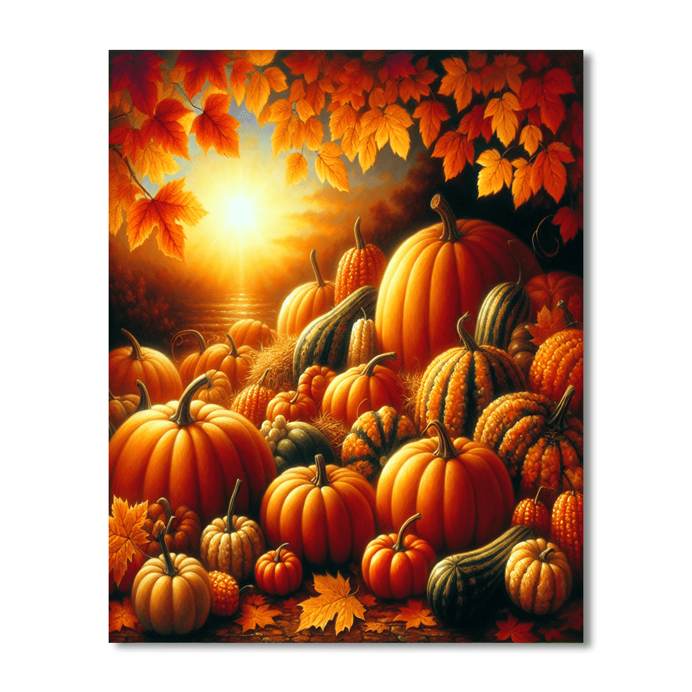 Autumn Harvest Splendor Number Painting
