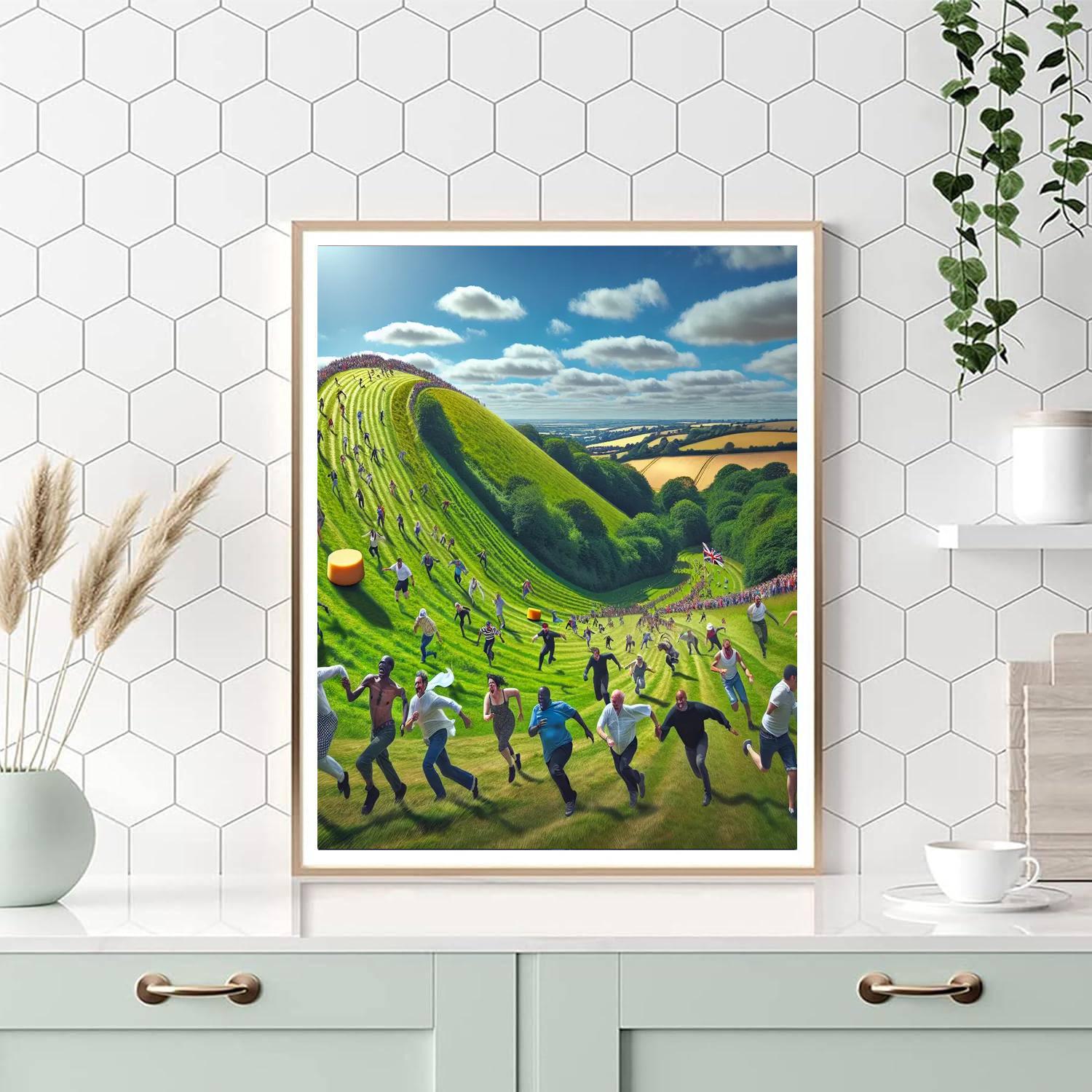 Cooper's Hill Cheese-rolling And Wake - Gloucester Numbered Painting Kits