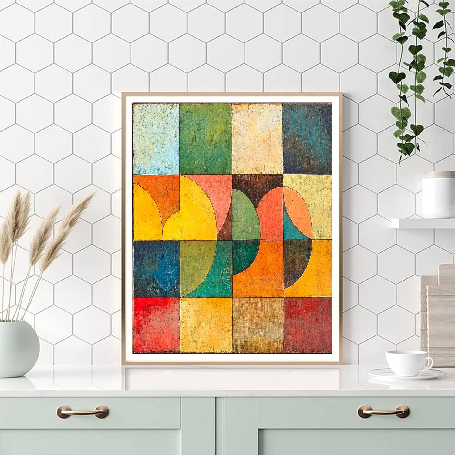 Paul Klee Inspired Childlike Wonders  Number Painting