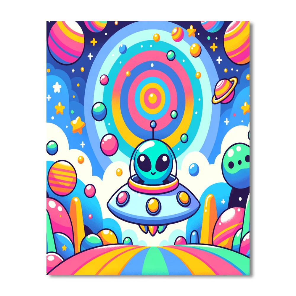 Charming Outer Space Paint By Number