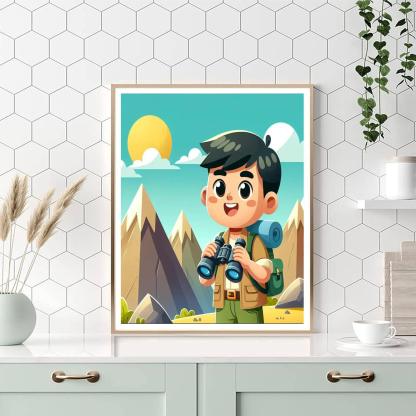 Adventurous Little Explorer Paint By Number