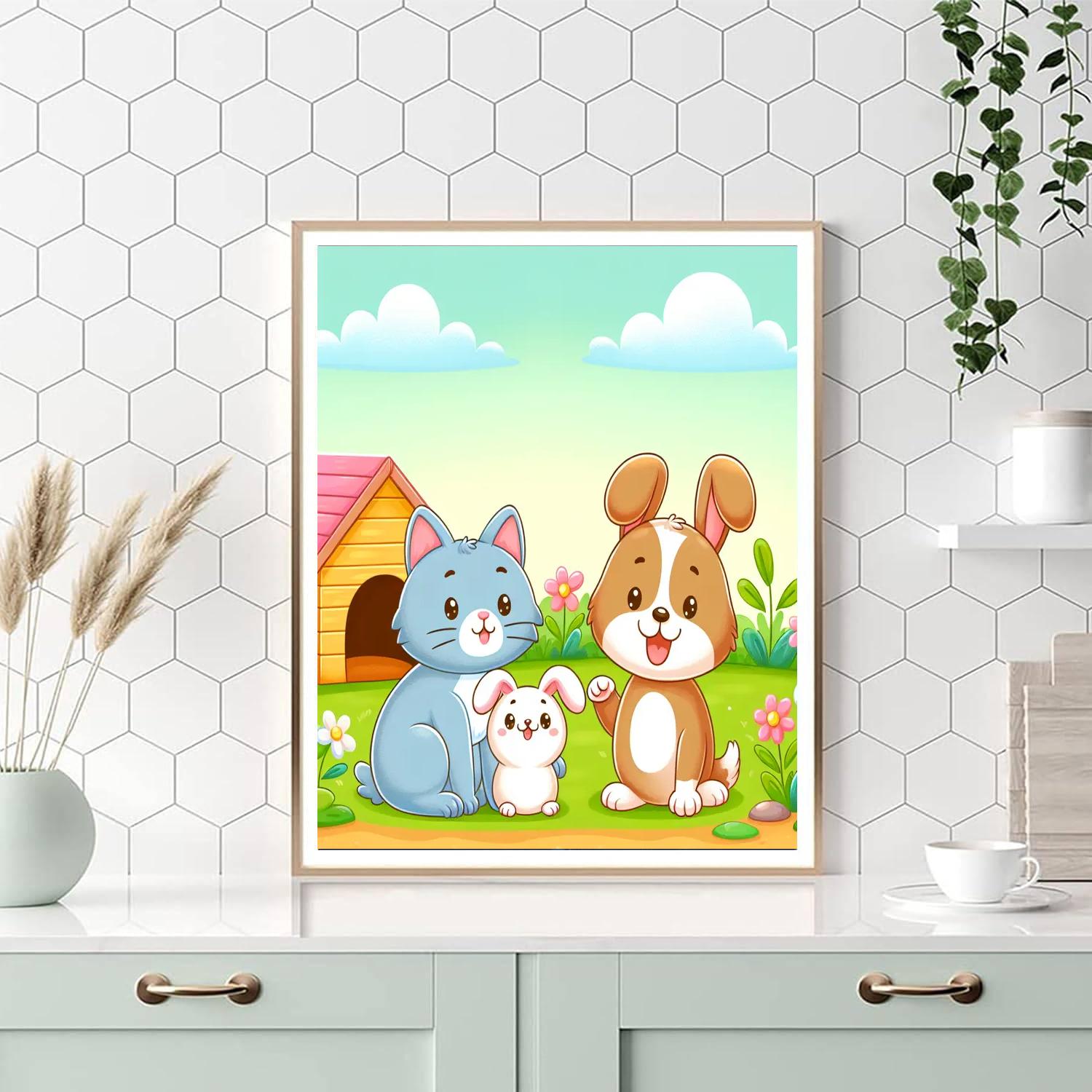 Furry Friends DIY Paint By Numbers