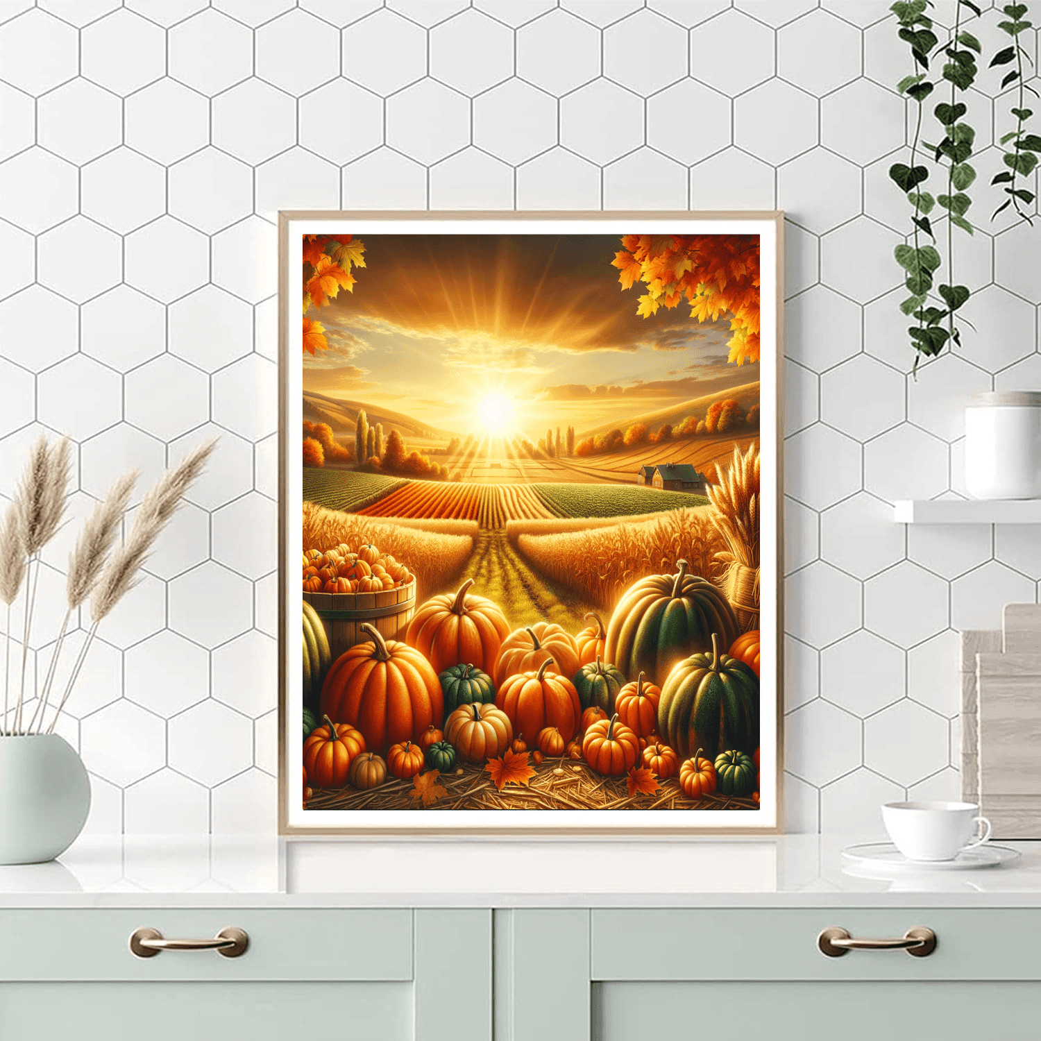 Charming Harvest Time DIY Paint By Numbers