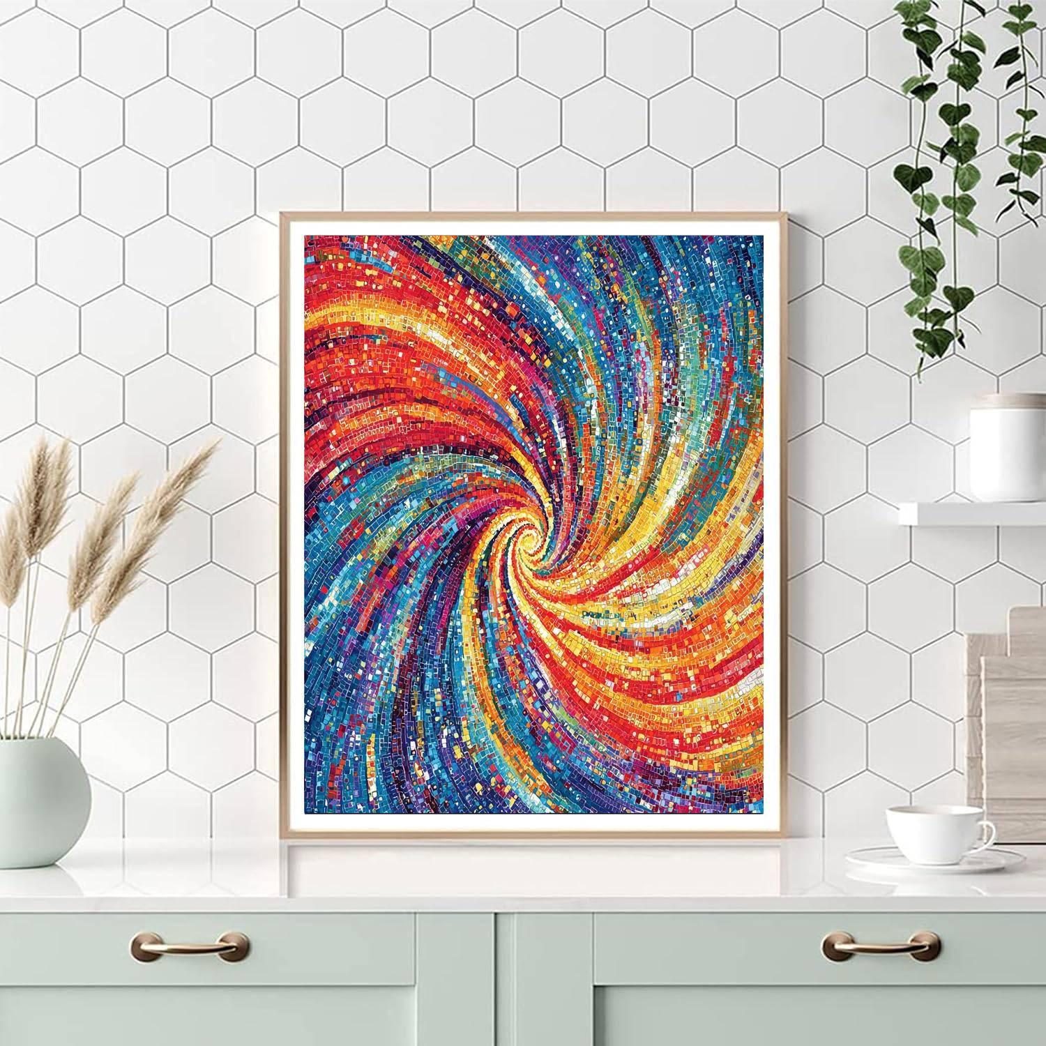 Georges Seurat Inspired Whirling Vortex  Paint By Numbers Kits