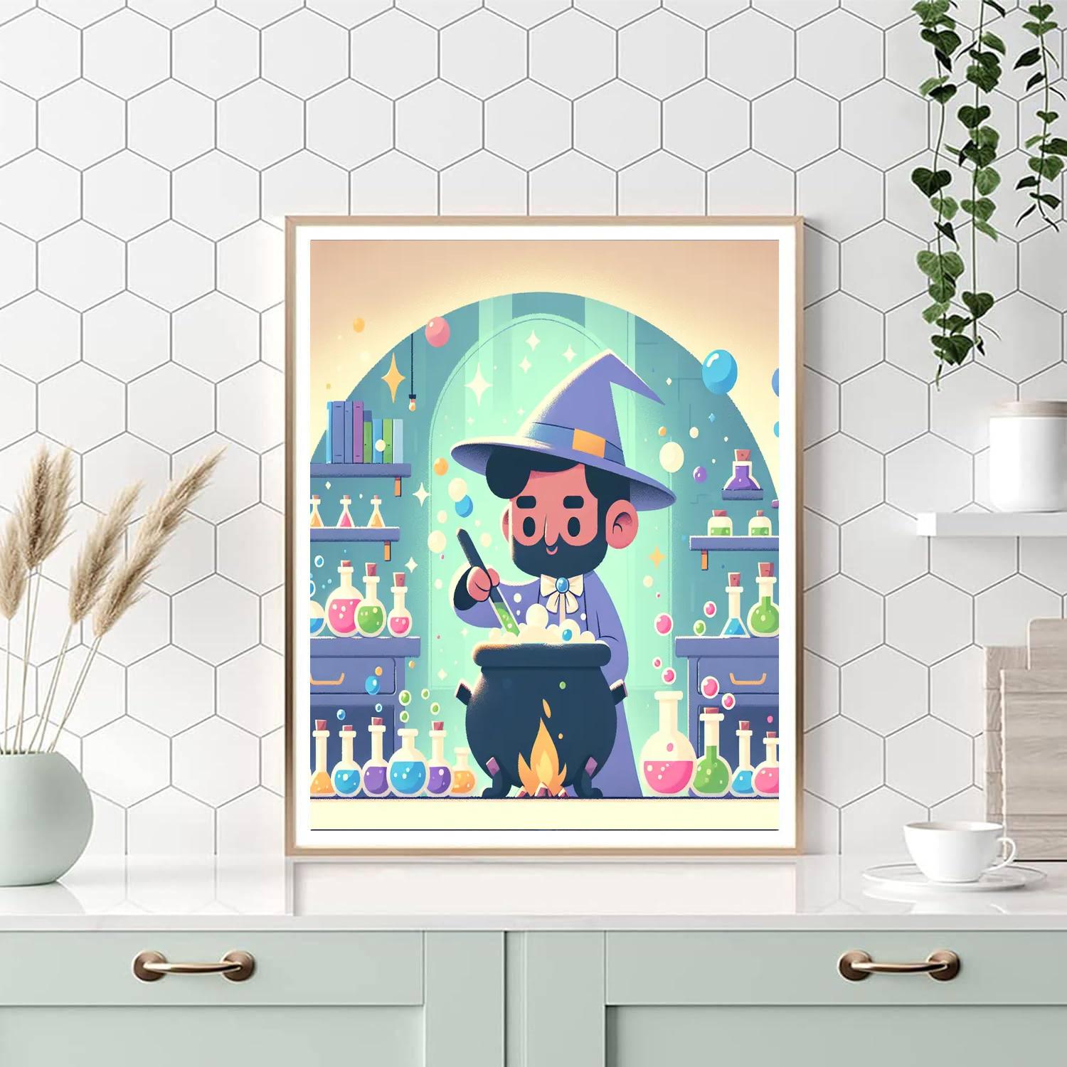 Magic Potion Mix-up Number Painting