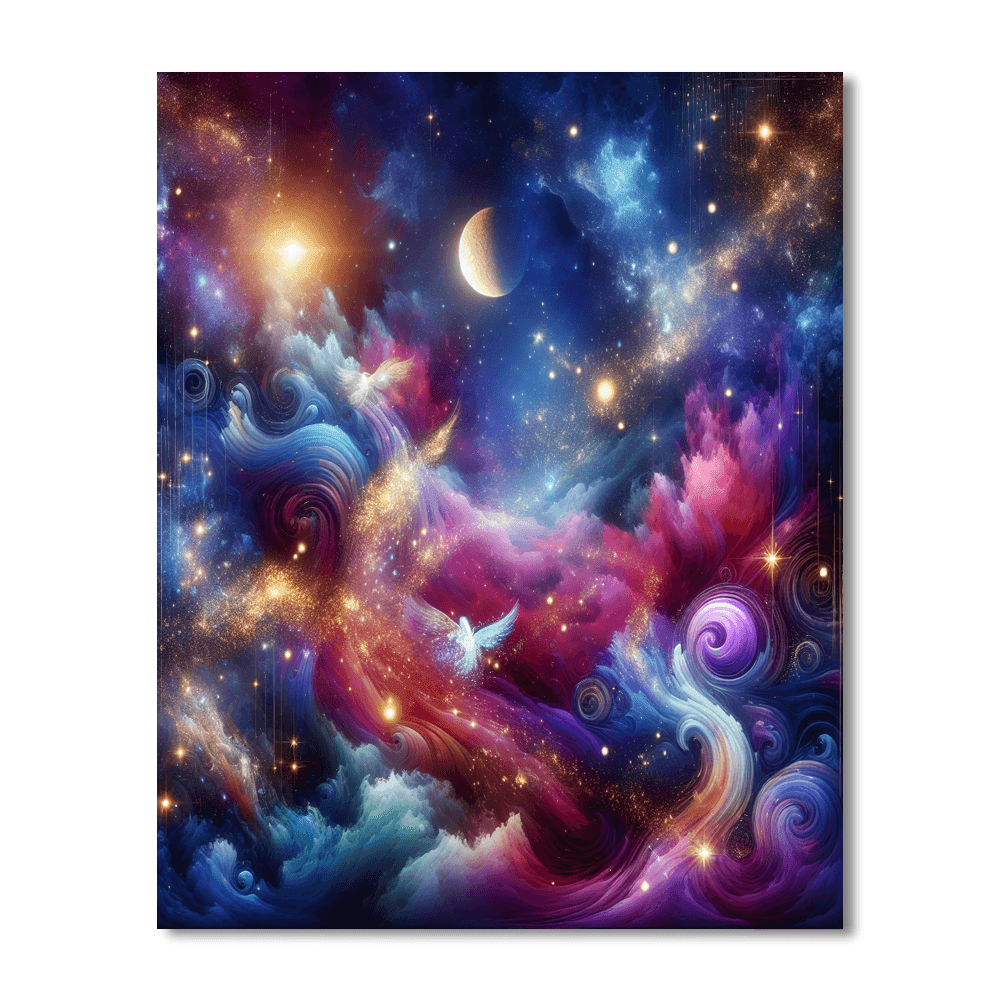 Dreamy Celestial Patterns Paint By Numbers