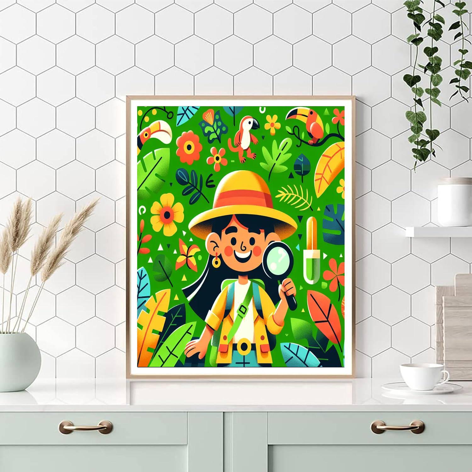 Mystery In The Rainforest Paint By Numbers Kits