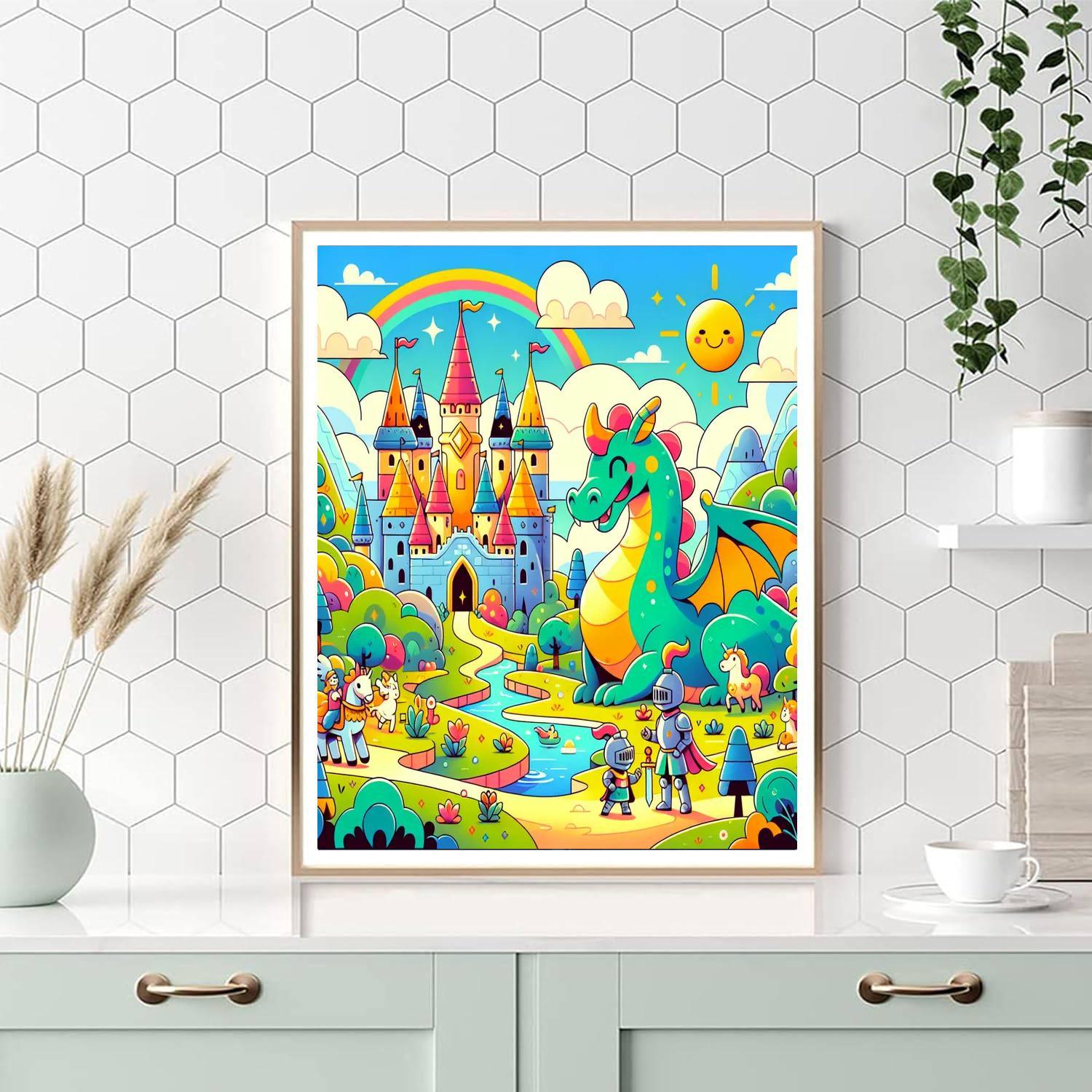 Enchanted Storybook Land Paint By Numbers Art