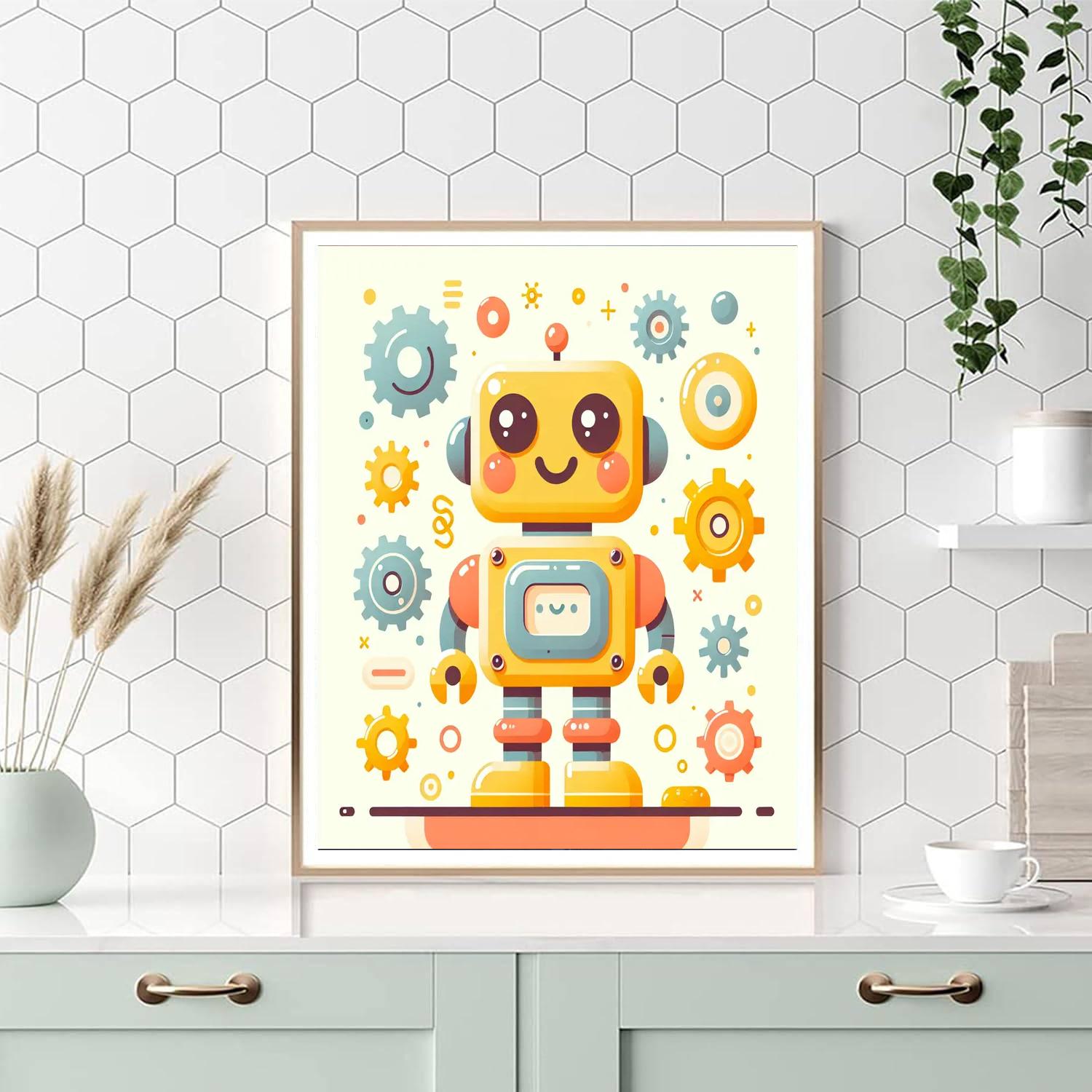 Imaginative Robot DIY Paint By Numbers