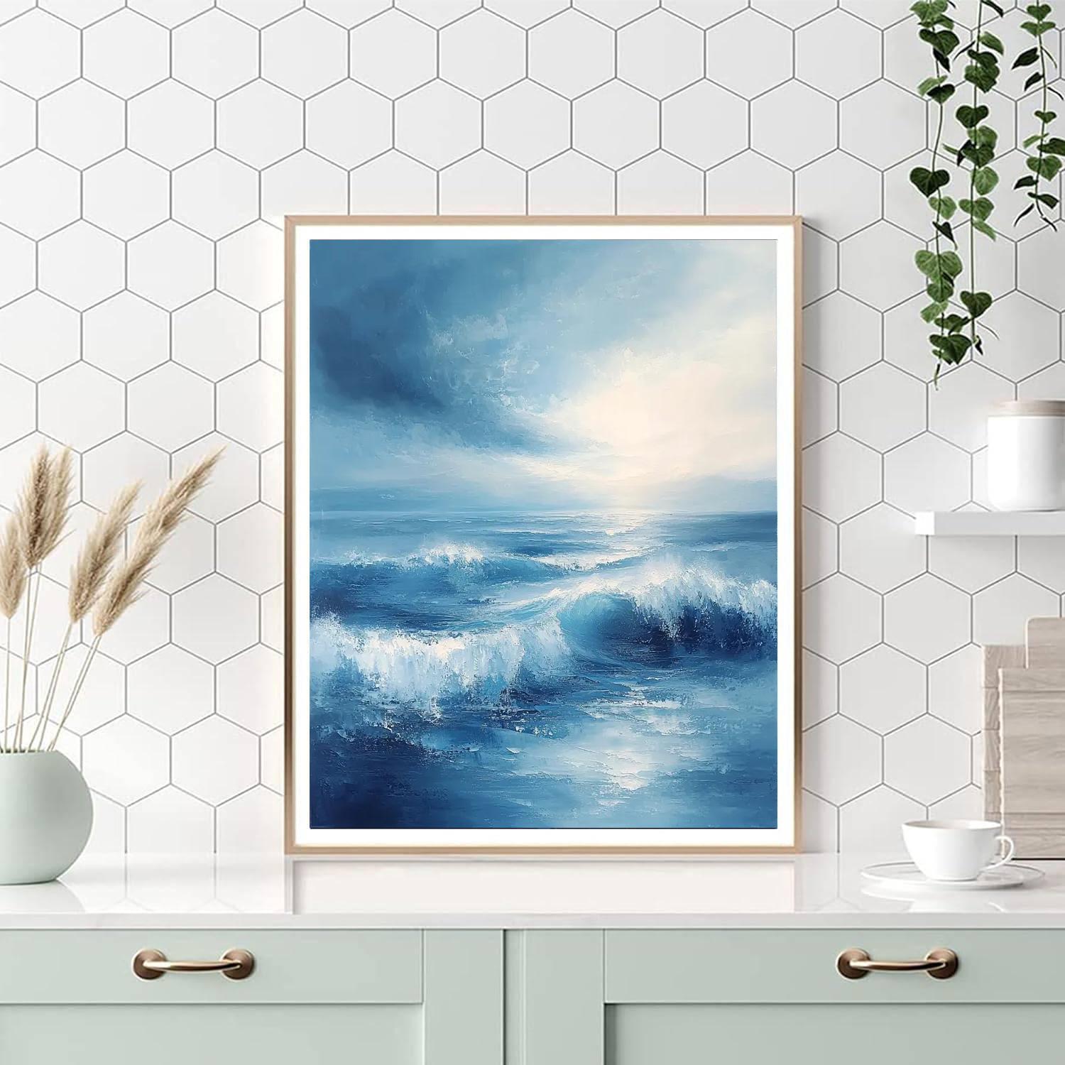 Paul Cézanne Inspired Soft Waves Of Time  Paint By Numbers Kits