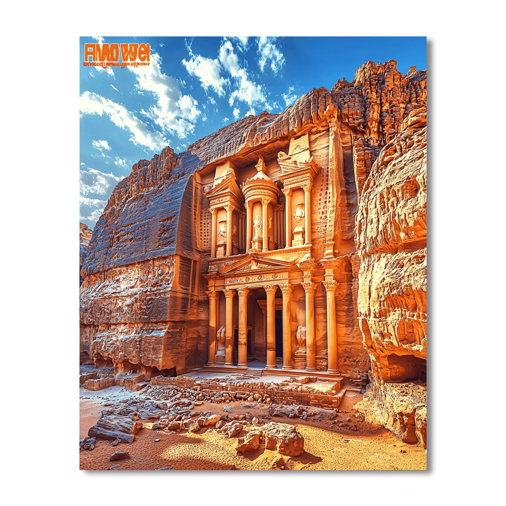 The Lost City Of Petra - Jordan Number Painting