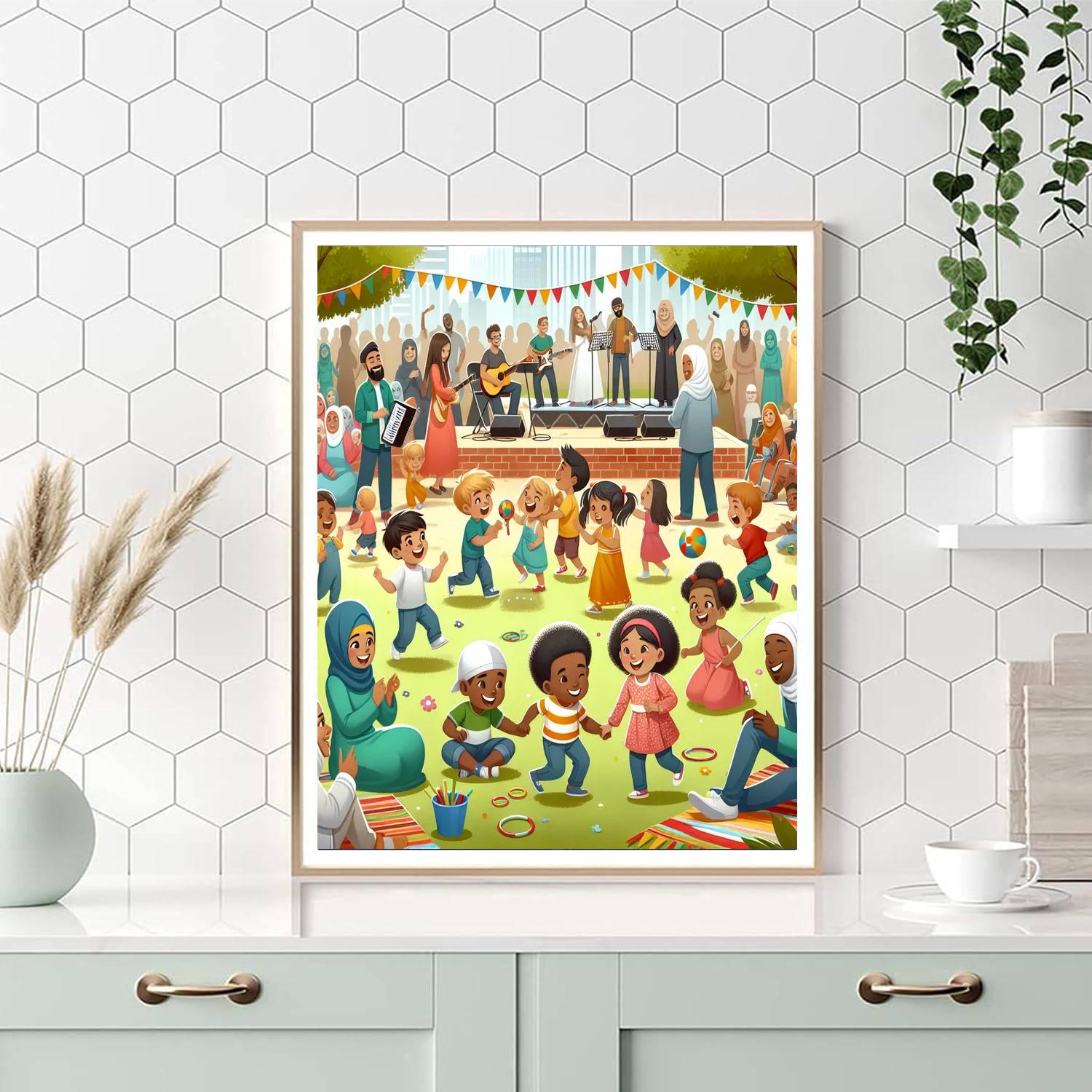 Weltkindertag - Germany Painting By Numbers Kit