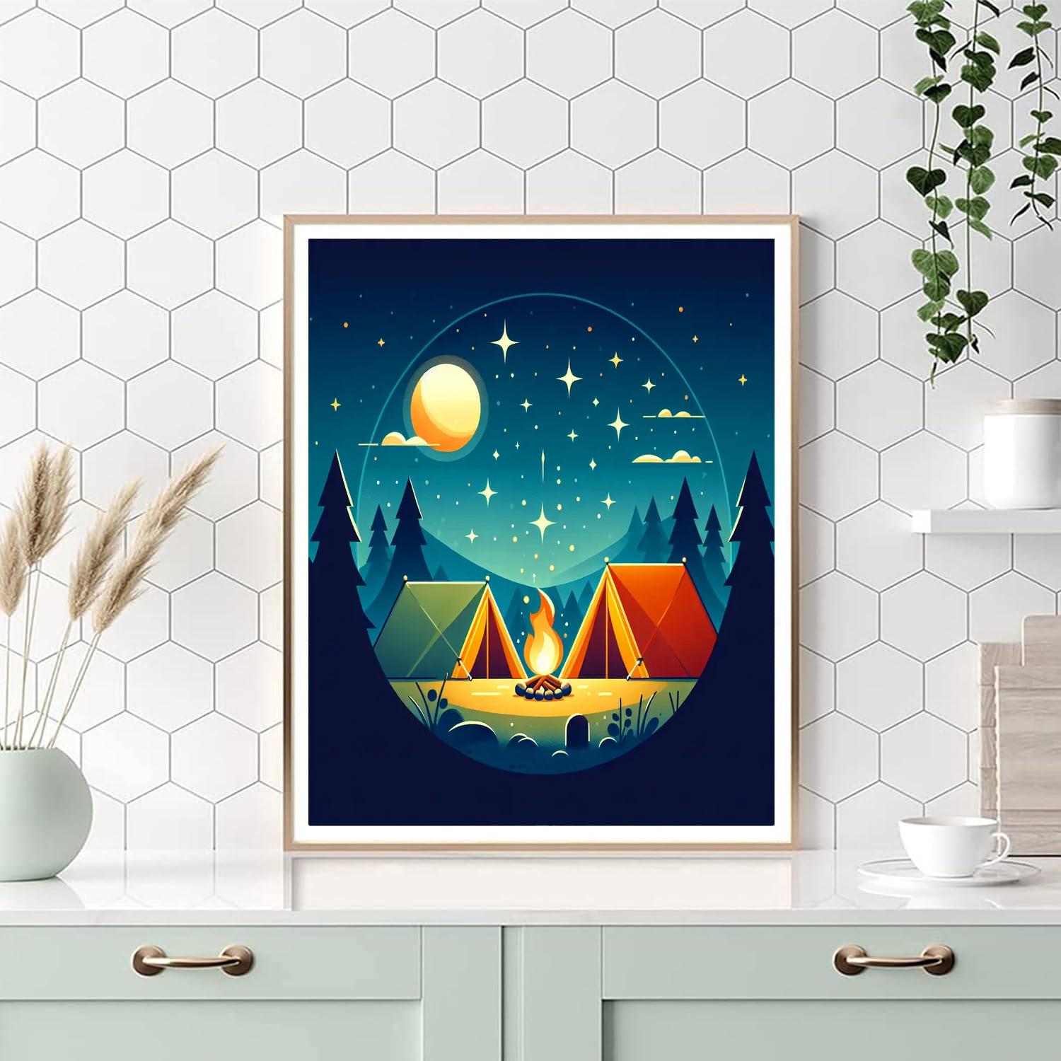 Camping Under Stars Paint By Number