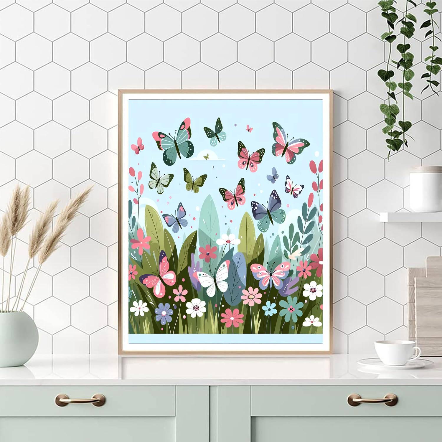 Blissful Butterflies Numbered Painting Kits