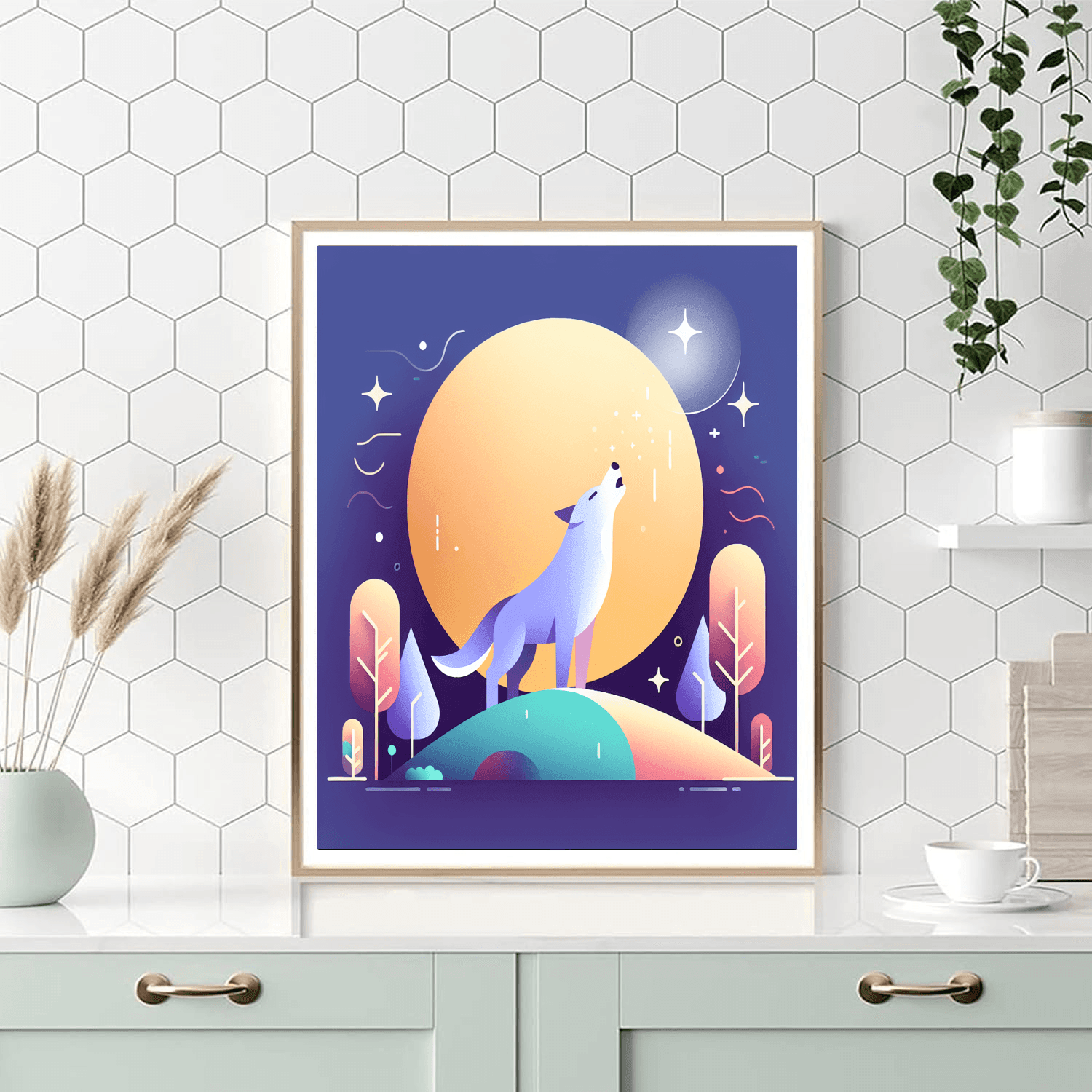 Wandering Wolves Paint By Numbers Art
