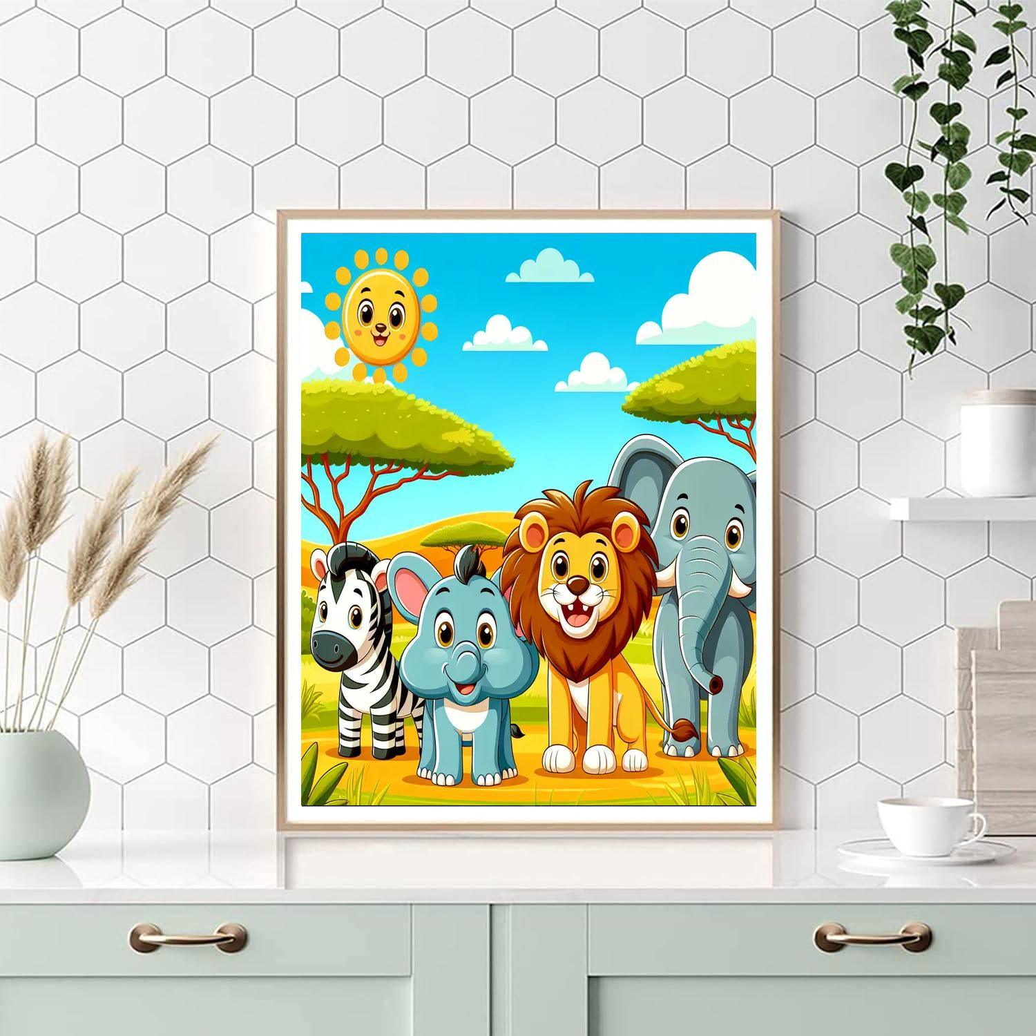 Wildlife Safari Fun Paint By Color