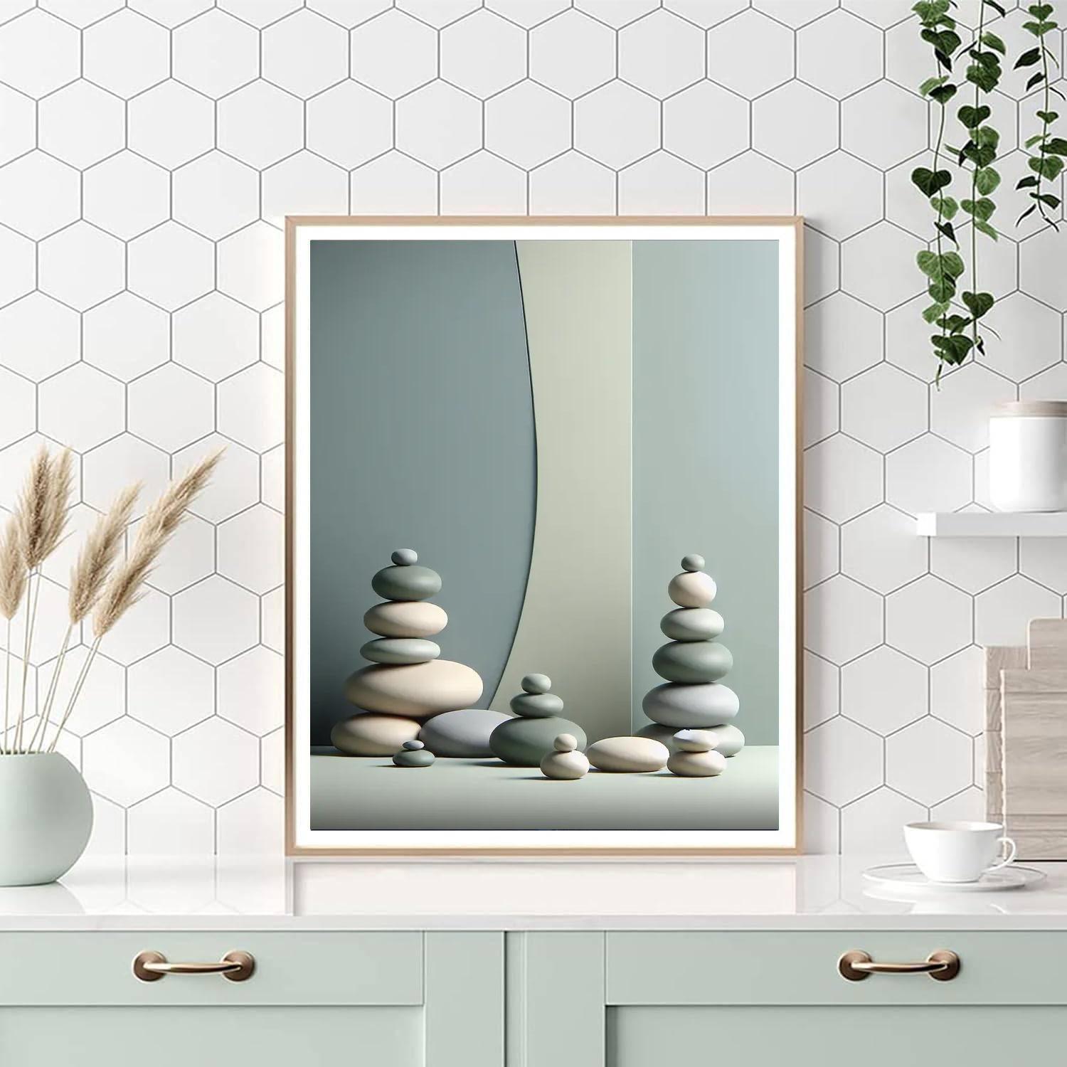 Zen Stone Meditation Painting Number Kit